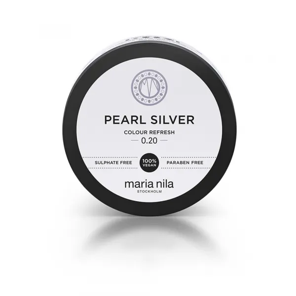 Maria Nila Colour Refresh Pearl Silver jemná vyživujúca maska bez permanentných farebných pigmentov výdrž 4 – 10 umytí 0.20 100 ml