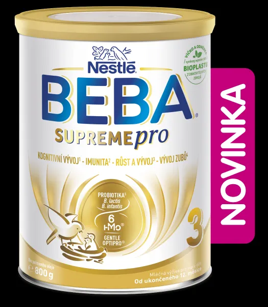 BEBA SUPREMEpro 3, 6 HMO, mlieko pre malé deti, 800 g, od uk. 12. mesiace