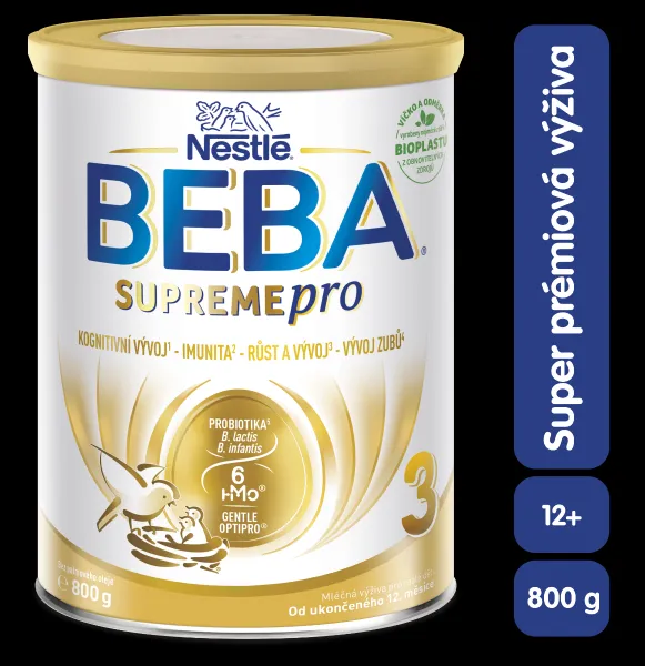 BEBA SUPREMEpro 3, 6 HMO, mlieko pre malé deti, 800 g, od uk. 12. mesiace