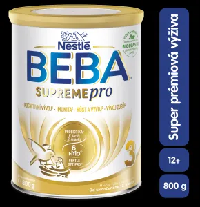 BEBA SUPREMEpro 3, 6 HMO, mlieko pre malé deti, 800 g, od uk. 12. mesiace