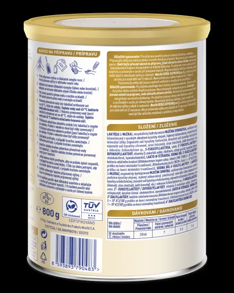 BEBA SUPREMEpro 3, 6 HMO, mlieko pre malé deti, 800 g, od uk. 12. mesiace