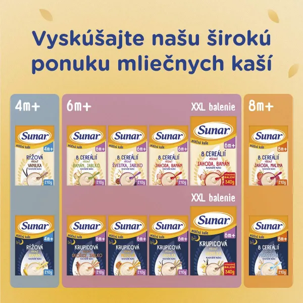 Sunar mliečna KAŠA KRUPICOVÁ Na dobrú noc