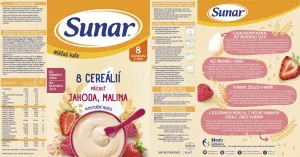 Sunar mliečna KAŠA 8 CEREÁLIÍ