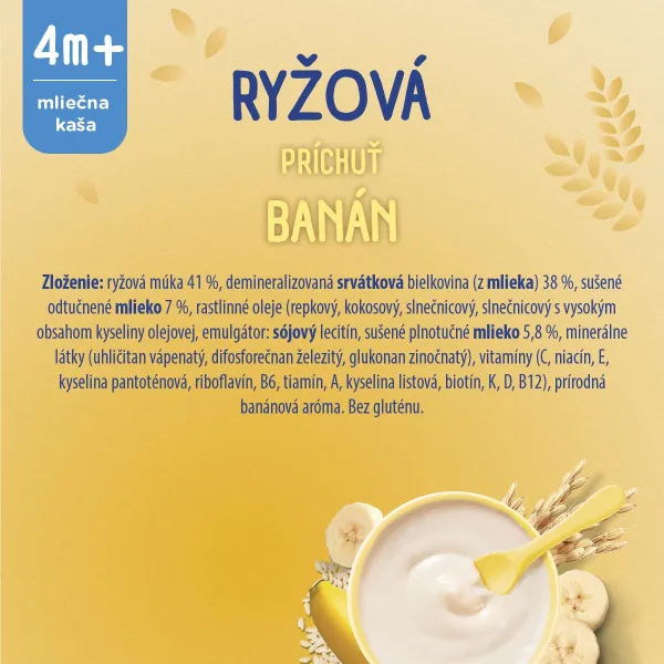 Sunar mliečna KAŠA RYŽOVÁ Na dobrú noc 210G