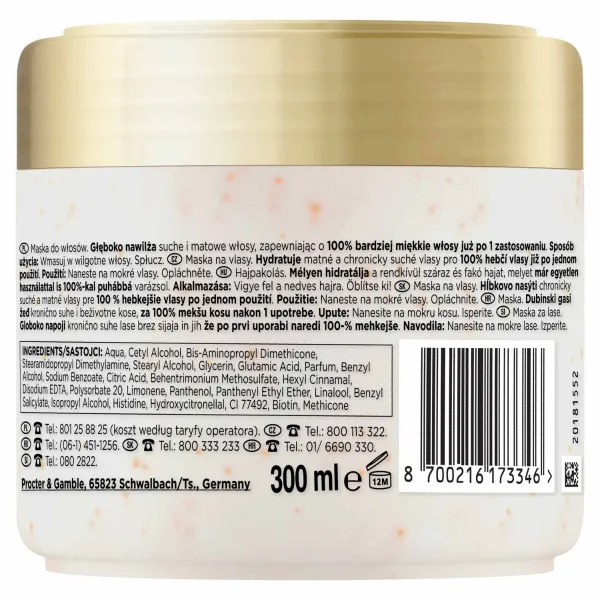 Pantene Pro-V Miracles Hydra Glow intenzívne hydratačná a vyživujúca maska pre suché a poškodené vlasy 300 ml