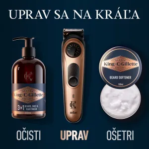 Gillette King C. Beard Trimmer PRO zastrihávač fúzov pre mužov 1 ks
