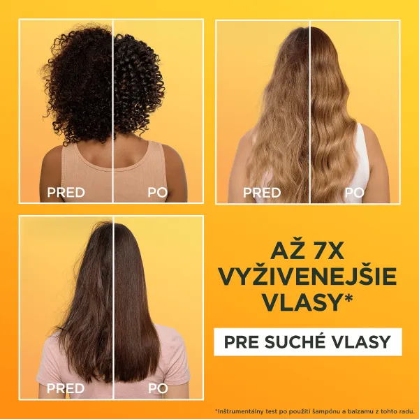 Garnier Fructis Banana Hair Food vyživujúci šampón pre suché vlasy 350 ml