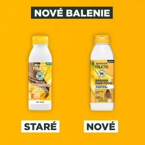 Garnier Fructis Banana Hair Food vyživujúci kondicionér pre suché vlasy 350 ml