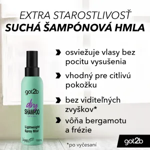 got2b Fresh it Up Extra Care suchý šampón v ľahkej sprejovej hmle vône Bergamot & Freesia 150 ml