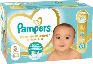 Pampers Premium Care 3 MIDI 4-7 kg 120 ks,PAMPERS Premium Care Plienky jednorazové 3 (6-10 kg) 120 ks