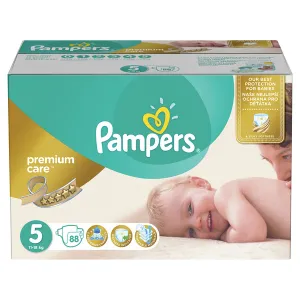 Pampers Premium Care 5 JUNIOR 11-16 kg 88 ks,PAMPERS Premium Care Plienky jednorazové 5 (11-16 kg) 88 ks - MEGA PACK