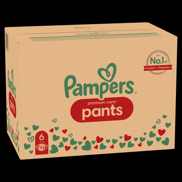 PAMPERS Premium Care 6 15+ kg 93 ks,PAMPERS Premium Care Nohavičky plienkové veľ. 6 (15+ kg) 93 ks