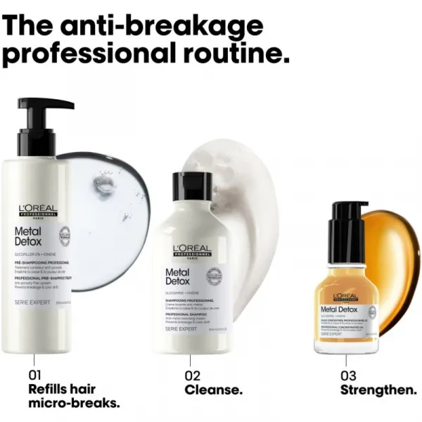 L’Oréal Professionnel Serie Expert Metal Detox pred-šampónová starostlivosť pre farbené a poškodené vlasy 250 ml