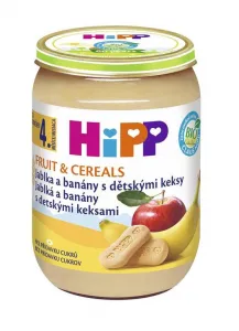 HiPP BIO jablká a banány s detskými keksíkmi 190 g