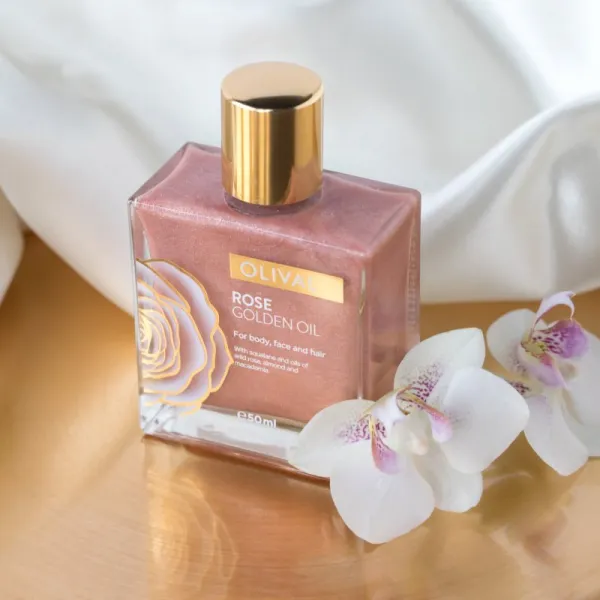 Olival Rose Gold olej s trblietkami na tvár, telo a vlasy 50 ml