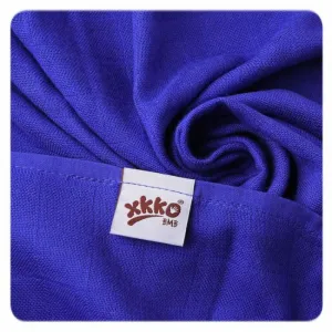 XKKO BMB Bambusová plienka Hearts&Waves 70x70 - Ocean Blue MIX (3ks) BMB070023