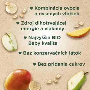 Sunar BIO HOPSÁČEK Mango, banán, hruška, jablko