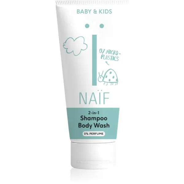 Naif Baby & Kids 2-in-1 detský umývací gél a šampón bez parfumácie 200 ml