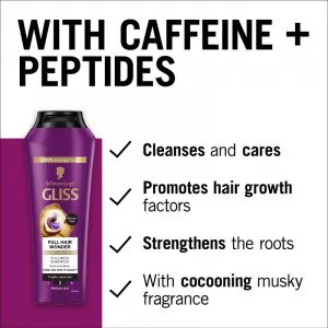 Schwarzkopf Gliss Full Hair Wonder regeneračný šampón pre oslabené vlasy 400 ml