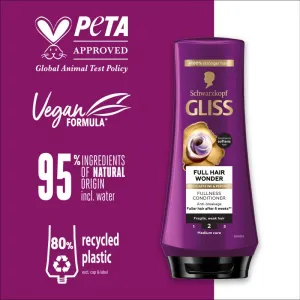 Schwarzkopf Gliss Full Hair Wonder regeneračný balzam pre krehké vlasy 200 ml