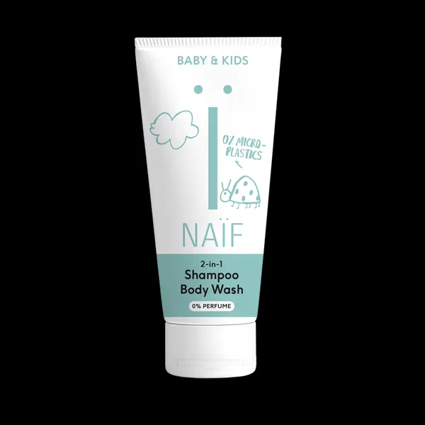 Naif Baby & Kids 2-in-1 detský umývací gél a šampón bez parfumácie 200 ml