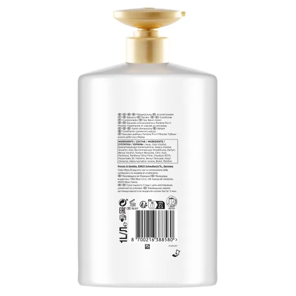 Pantene Pro-V Miracles Grow Strong kondicionér pre suché a poškodené vlasy so sklonom k lámaniu 1000 ml