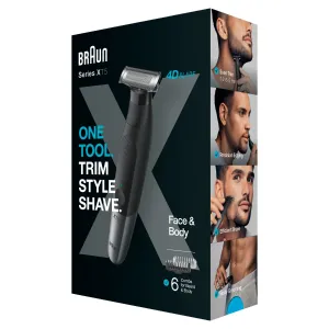 Braun Series X, Zastrihávač Brady A Holiaci Strojček Na Chĺpky Na Tvári A Tele, XT5200