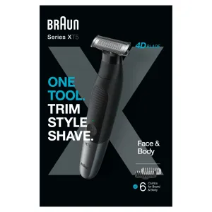 Braun Series X, Zastrihávač Brady A Holiaci Strojček Na Chĺpky Na Tvári A Tele, XT5200