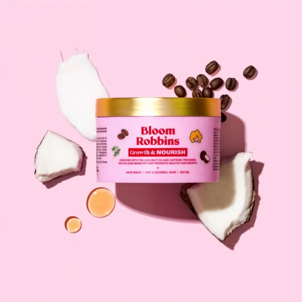 Bloom Robbins Growth & Nourish vyživujúca maska na vlasy pre všetky typy vlasov 250 ml