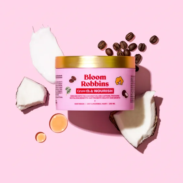 Bloom Robbins Growth & Nourish vyživujúca maska na vlasy pre všetky typy vlasov 250 ml