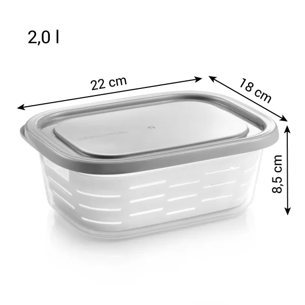 Dóza do mrazničky s košíkom 4FOOD 2.0 l