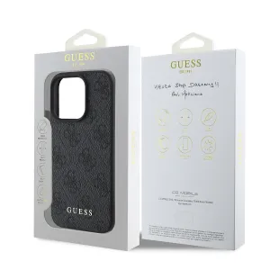 Guess 4G Charm Kryt pre iPhone 16 Pro Max, Sivý