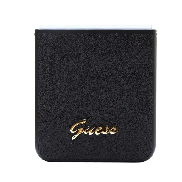 GUESS GLITTER FLAKES Obal Samsung Galaxy Z Flip5 5G čierny