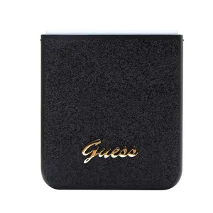 GUESS GLITTER FLAKES Obal Samsung Galaxy Z Flip5 5G čierny