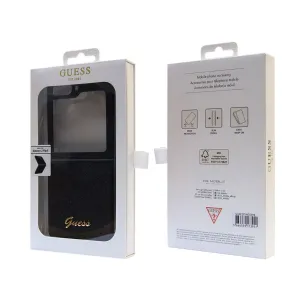 GUESS GLITTER FLAKES Obal Samsung Galaxy Z Flip5 5G čierny