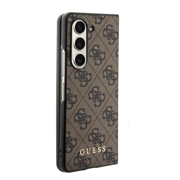 GUESS 4G Kryt s príveskom Samsung Galaxy Z Fold5 5G hnedý