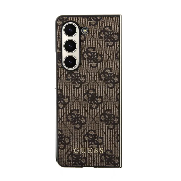 GUESS 4G Kryt s príveskom Samsung Galaxy Z Fold5 5G hnedý