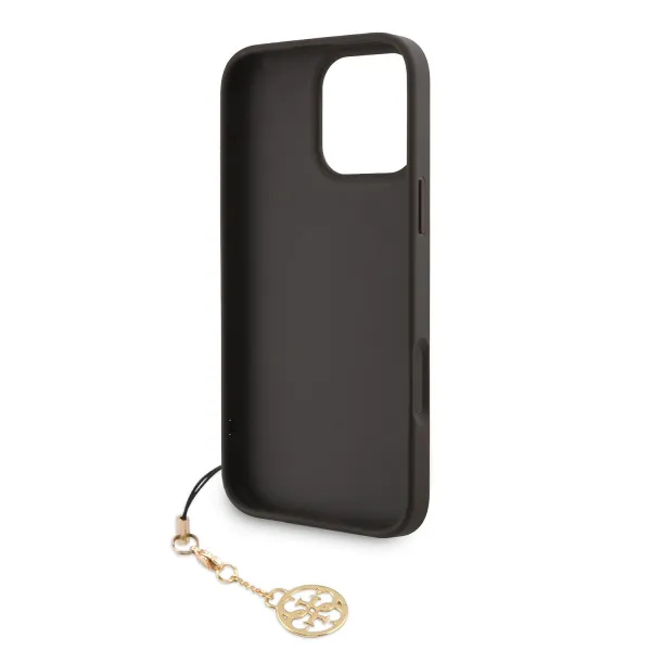 Guess 4G Charm Kryt pre iPhone 16 Pro Max, Hnedý