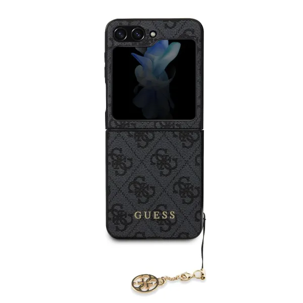 GUESS 4G Kryt s príveskom Samsung Galaxy Z Flip5 5G šedý