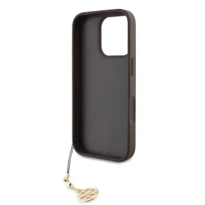 Guess 4G Charm Kryt pre iPhone 16 Pro, Hnedý