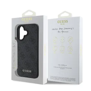 Guess 4G Charm Kryt pre iPhone 16 Plus, Sivý