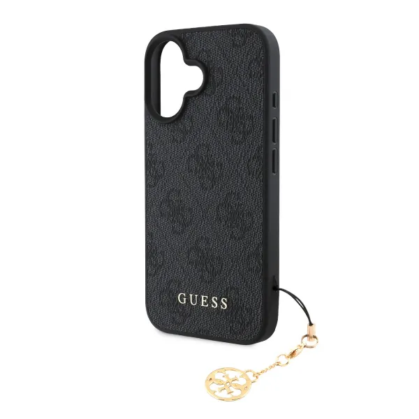 Guess 4G Charm Kryt pre iPhone 16 Plus, Sivý