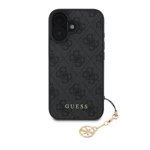 Guess 4G Charm Kryt pre iPhone 16 Plus, Sivý