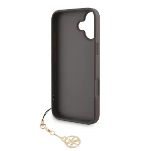 Guess 4G Charm Kryt pre iPhone 16 Plus, Hnedý