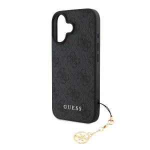 Guess 4G Charm Kryt pre iPhone 16, Sivý