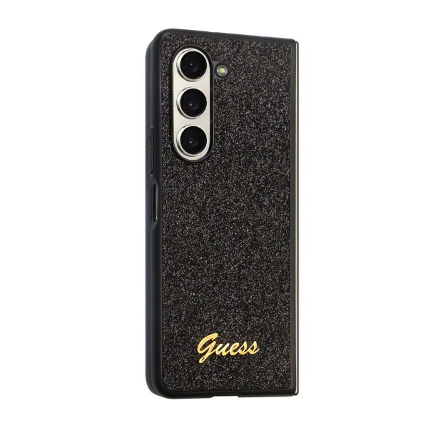 GUESS GLITTER FLAKES Obal Samsung Galaxy Z Fold5 5G čierny