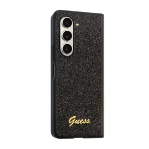 GUESS GLITTER FLAKES Obal Samsung Galaxy Z Fold5 5G čierny