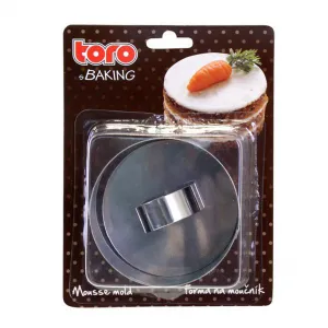 Nerezová formička na tvarovanie pokrmov TORO 8 cm, guľatá