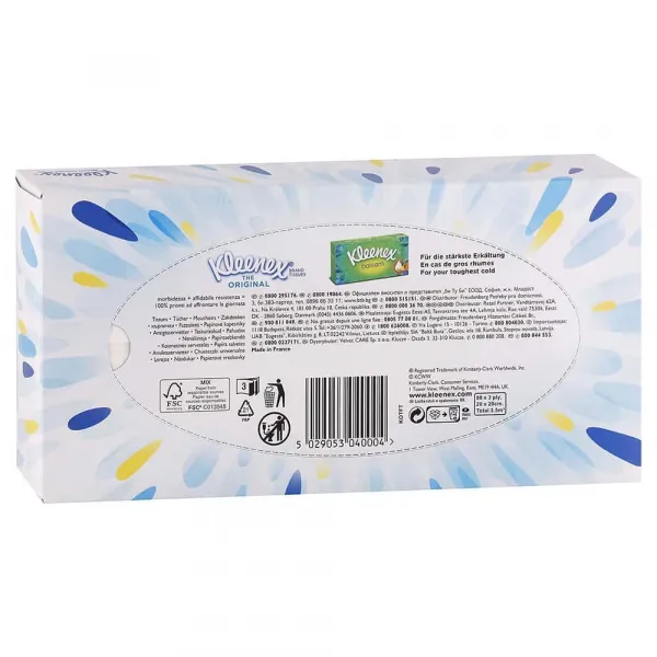 Kleenex Original Box papierové vreckovky 72 ks