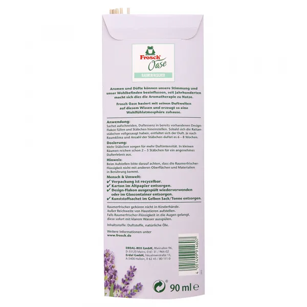 Frosch Oase Eko osviežovač vzduchu náhradná náplň Levanduľa 90 ml